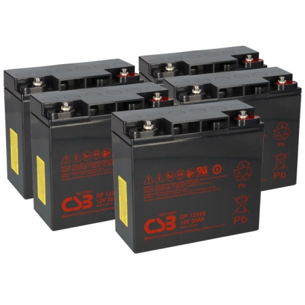 5x Akku Batterie 12V 20Ah kompatibel Elektroroller E-SCOOTER
